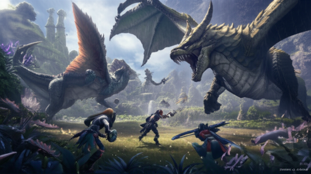 Monster Hunter Wilds เกมออนไลน์ล่าสัตว์ป่าที่พัฒนาด้วย AI